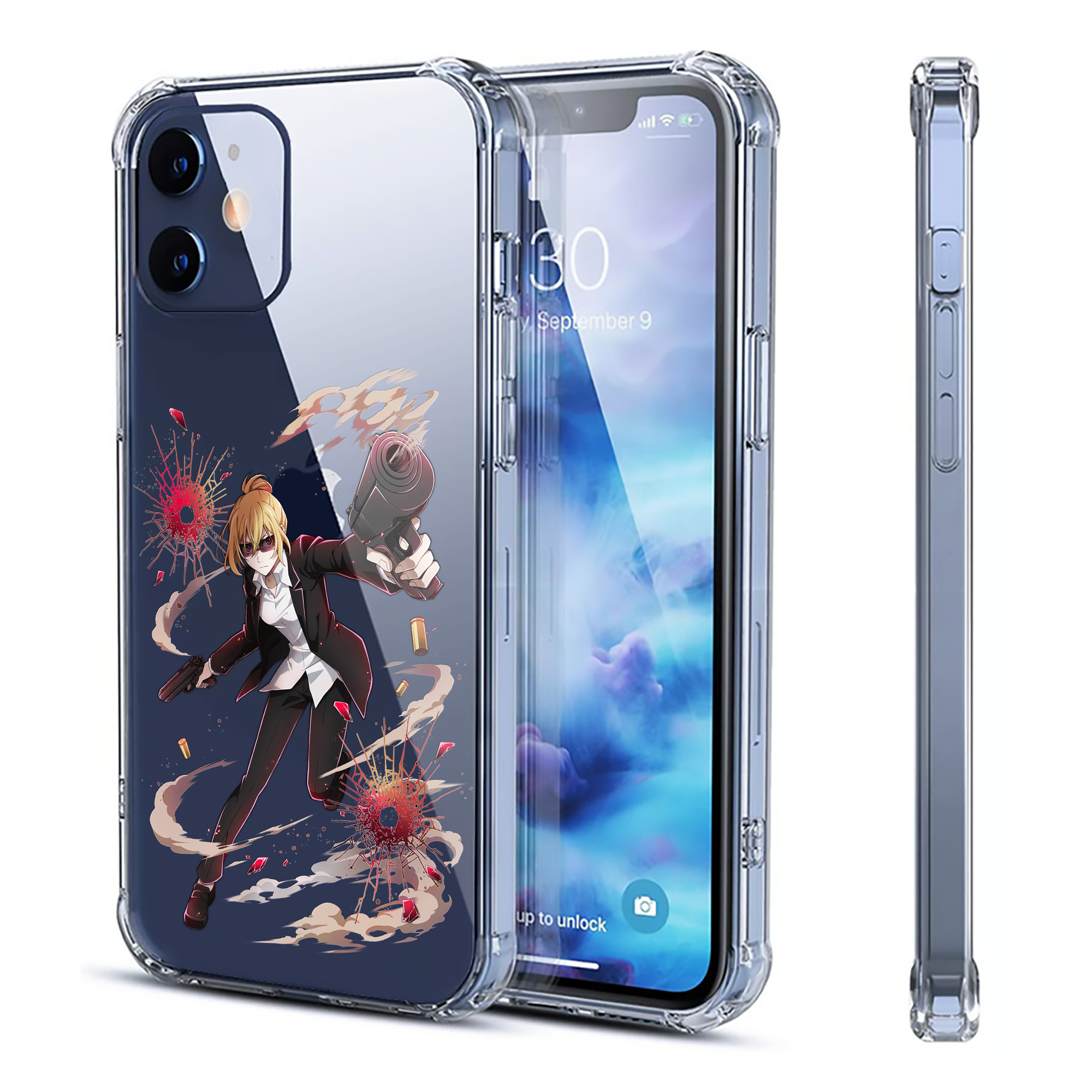 （画像用） 文豪ストレイドッグス Bungo Stray Dogs 【iPhone 12シリーズ対応】透明スマホケース（クリアソフトケース）